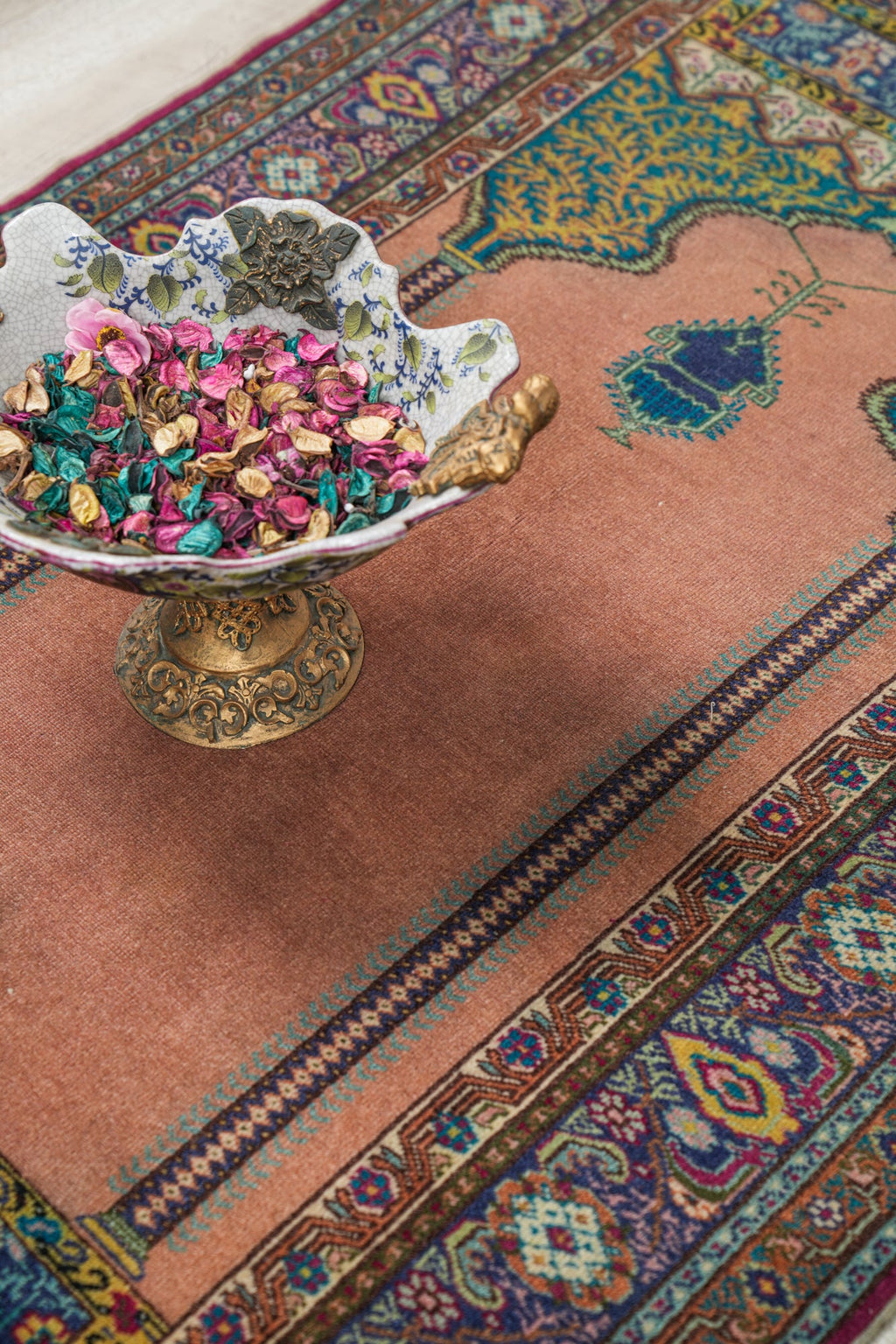 Vintage Turkish Prayer Rug 4'6" x 3'1"