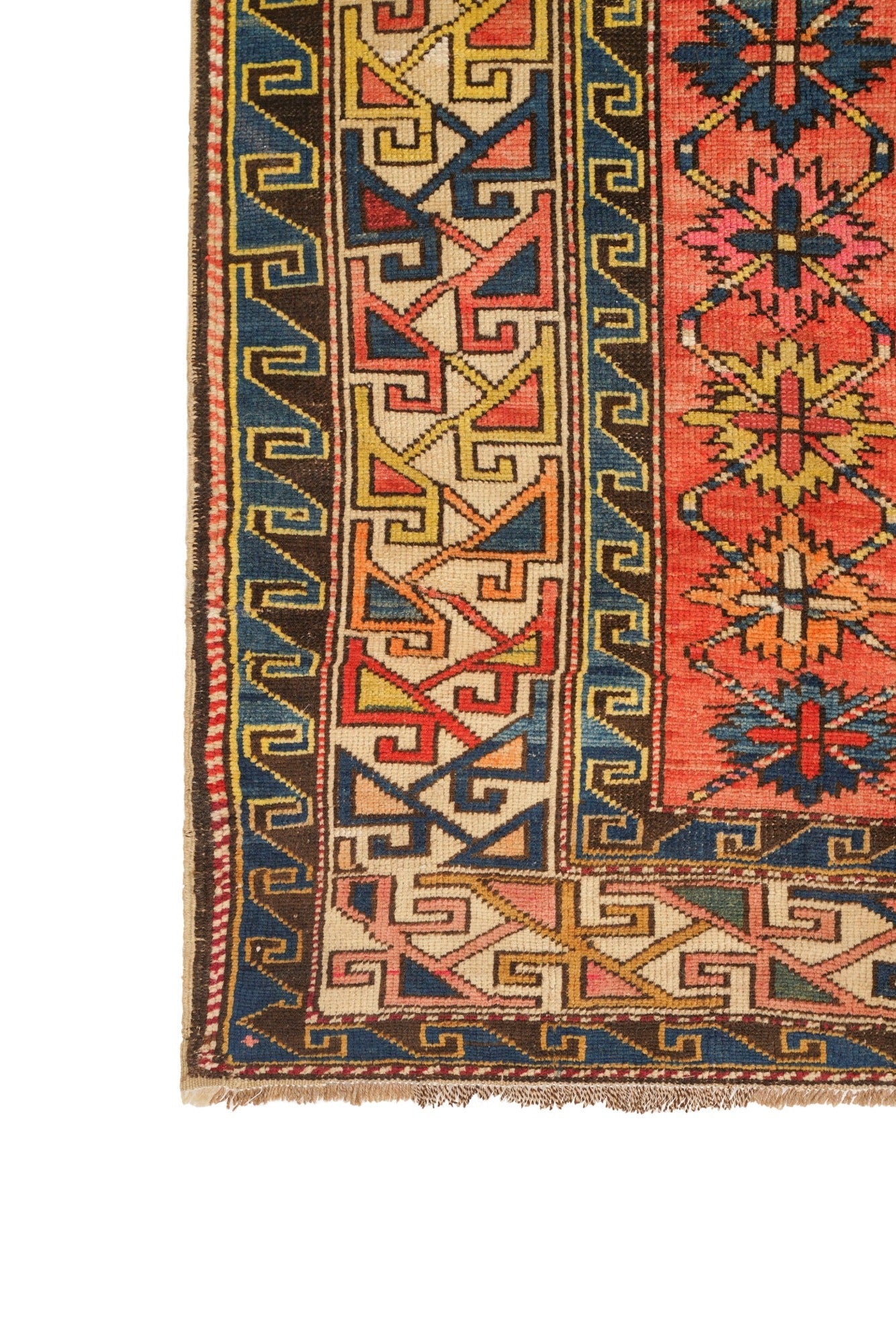 Antique  Caucasian Lesghi Rug 9'2"x 5'9"