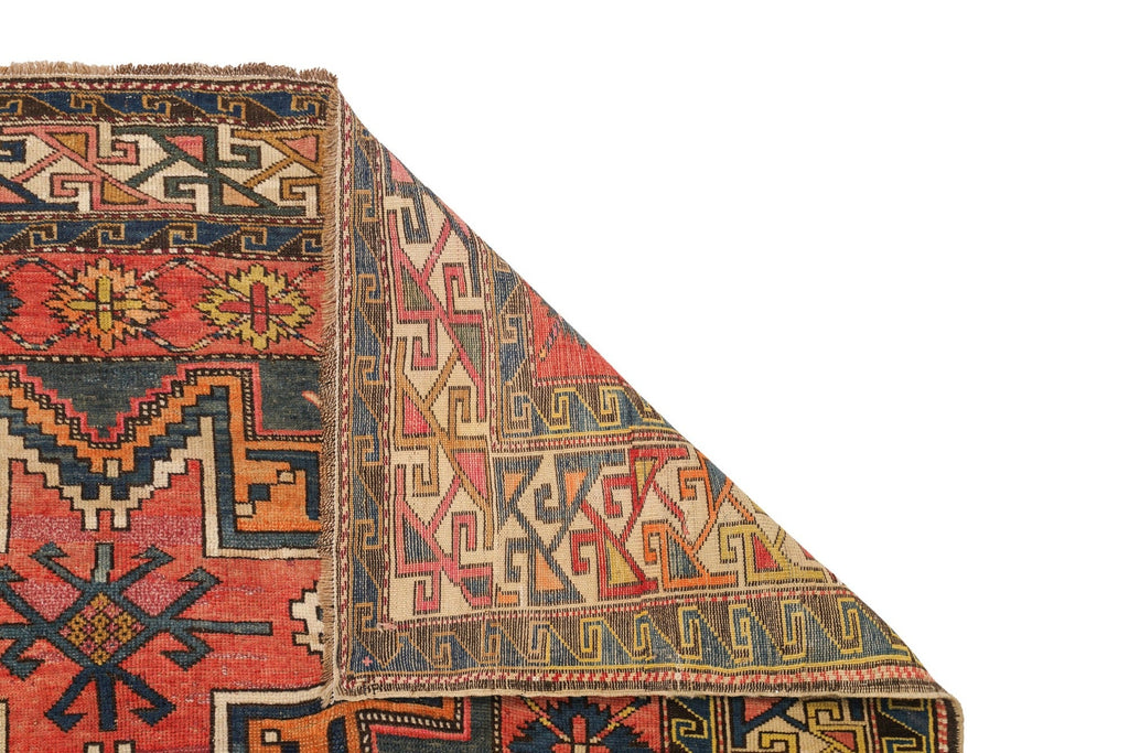 Antique  Caucasian Lesghi Rug 9'2"x 5'9"