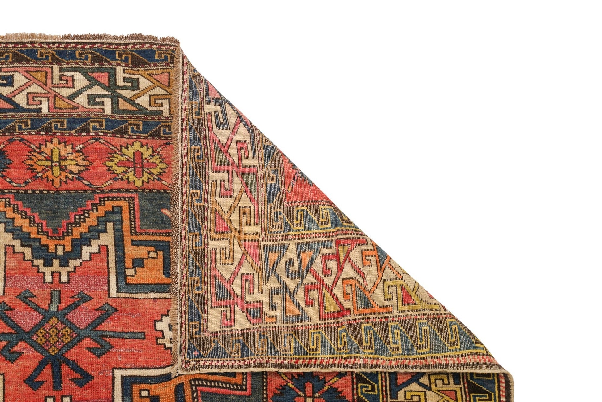 Antique  Caucasian Lesghi Rug 9'2"x 5'9"