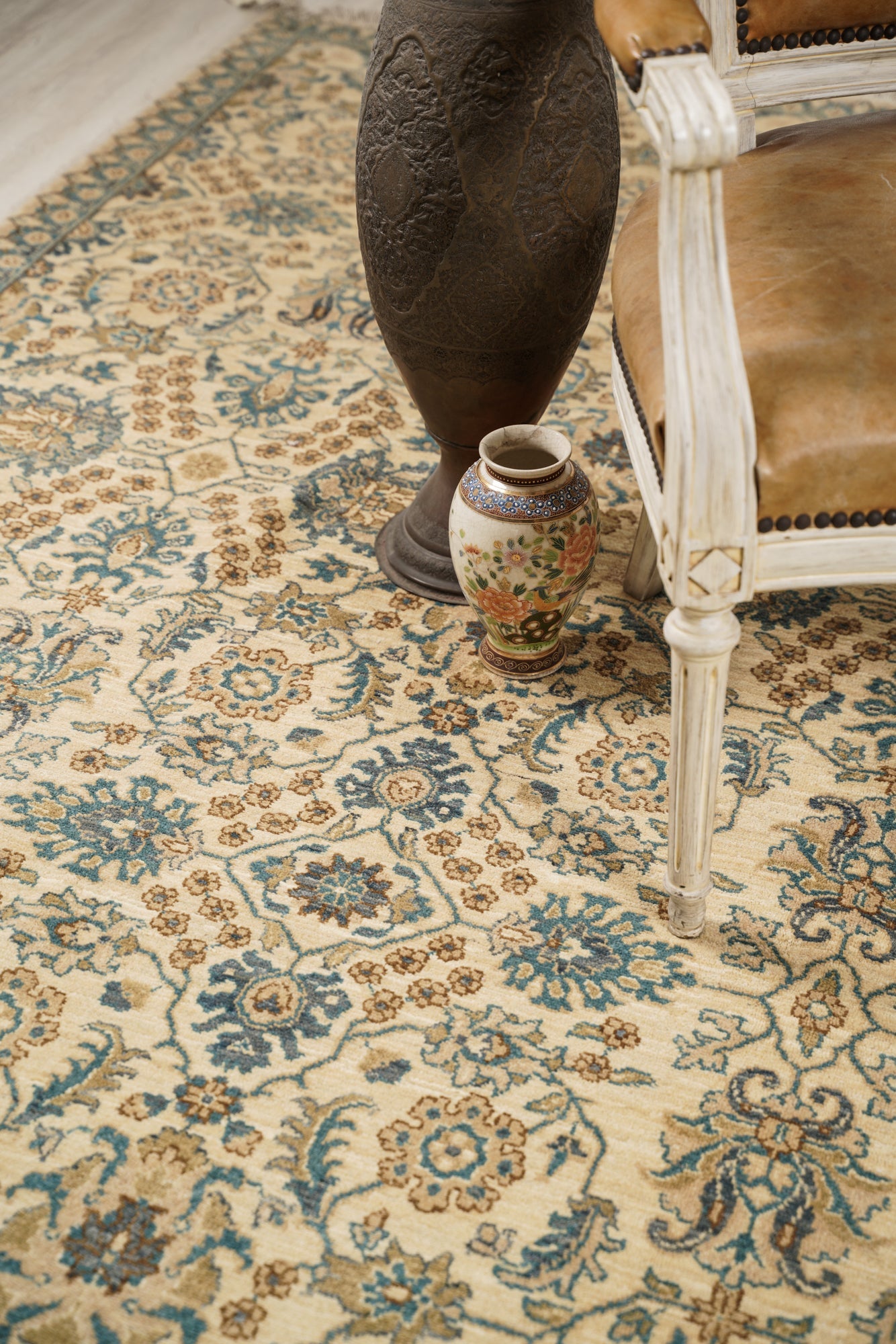 Modern Afghan Agra Rug 12' x 8'4"