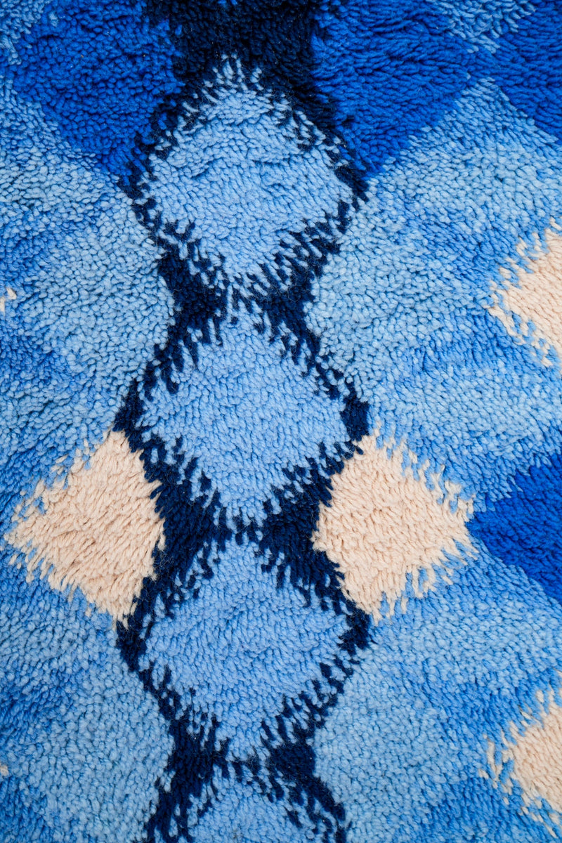 VINTAGE SCANDINAVIAN rya RUG 4'2" x 2'3"