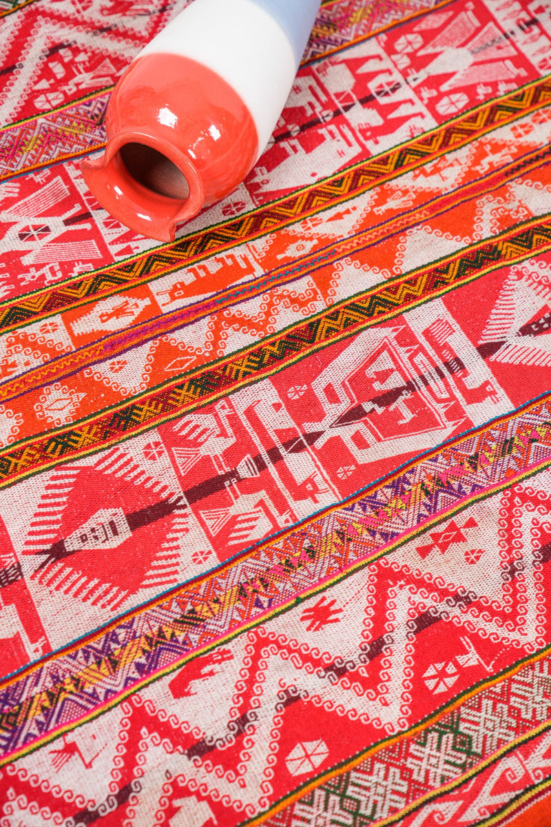 Vintage Aymara Bolivian Textile 3'8" x 3'6"