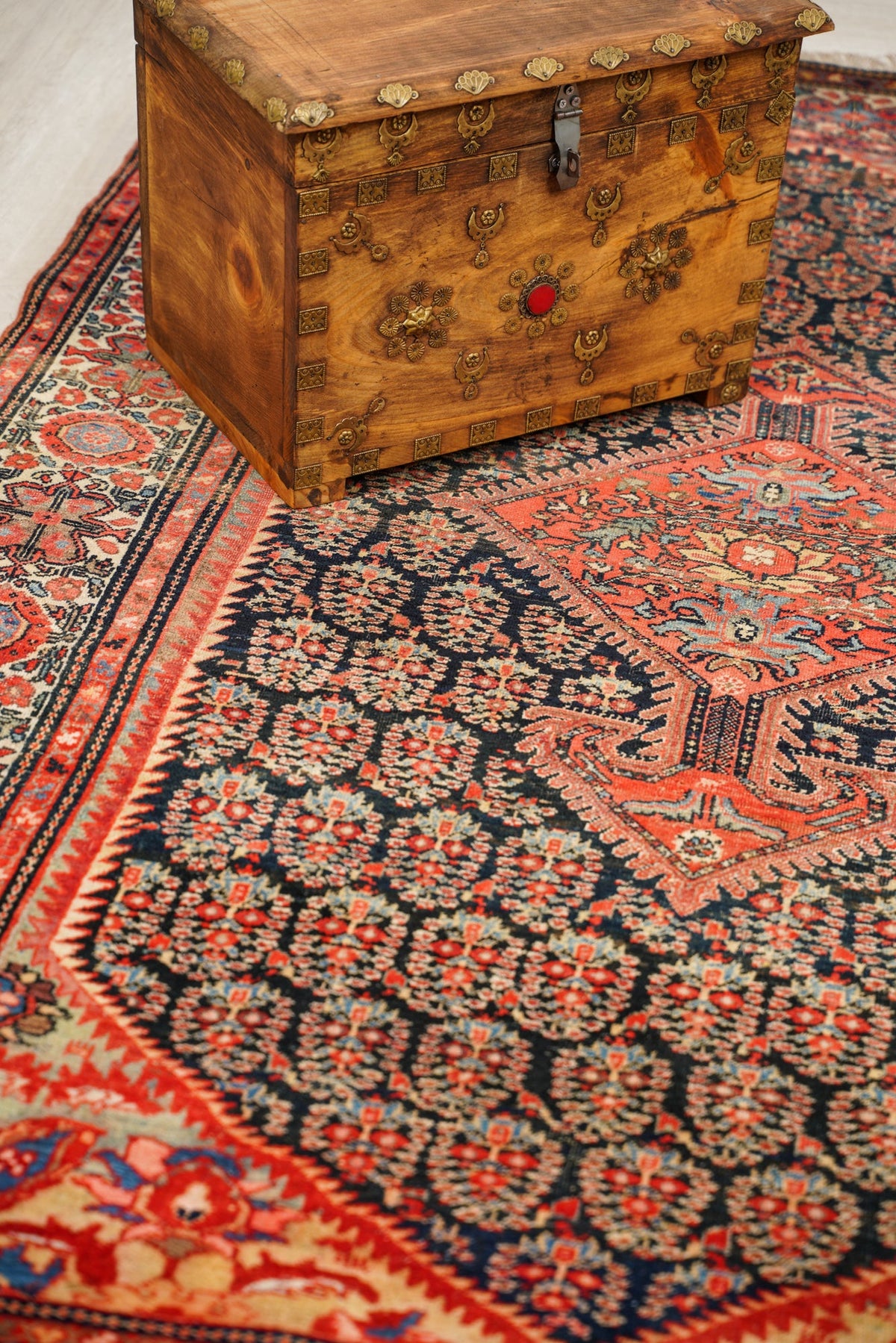 Antique Sarouk Farahan Rug 6'1" x 4'2"