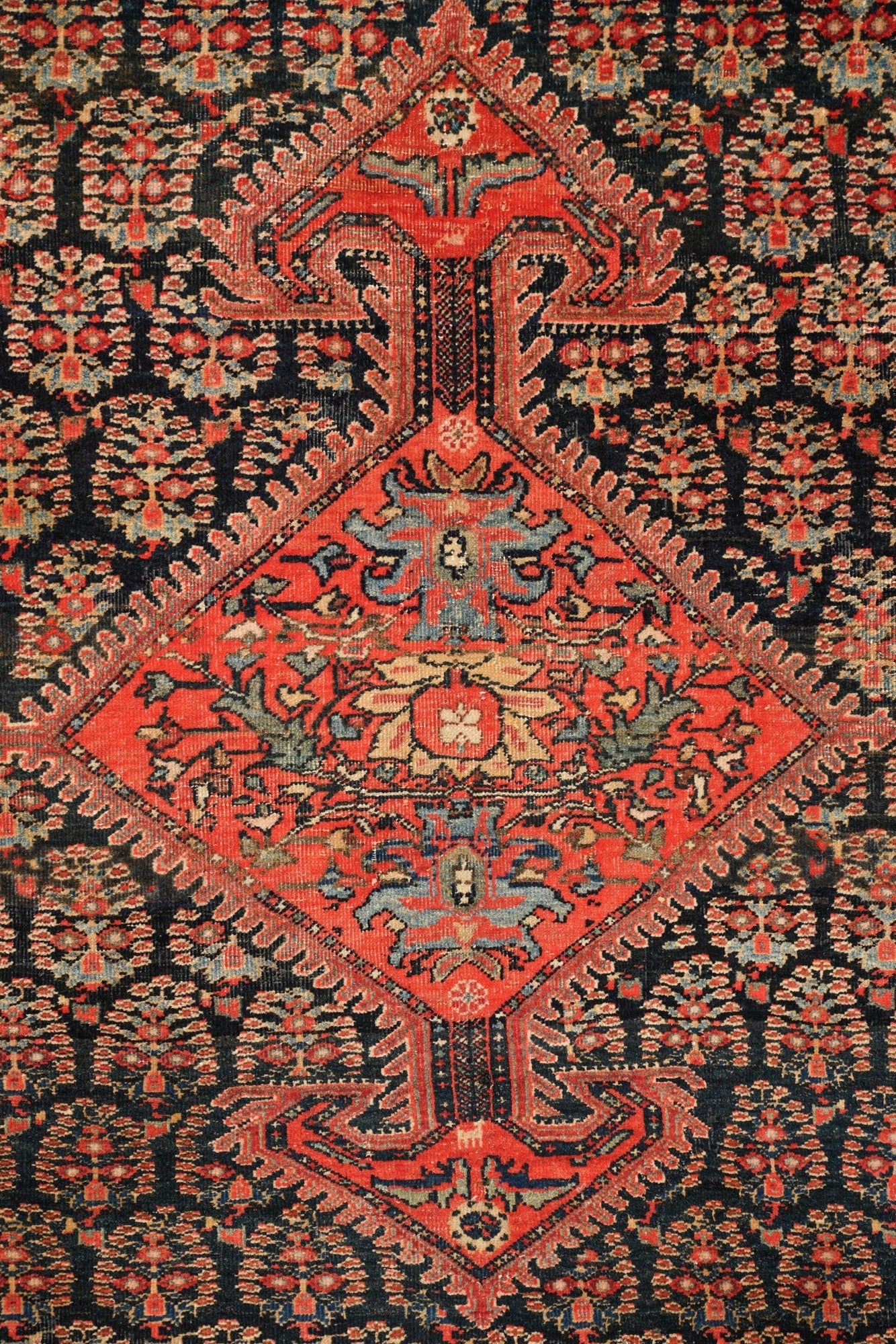 Antique Sarouk Farahan Rug 6'1" x 4'2"