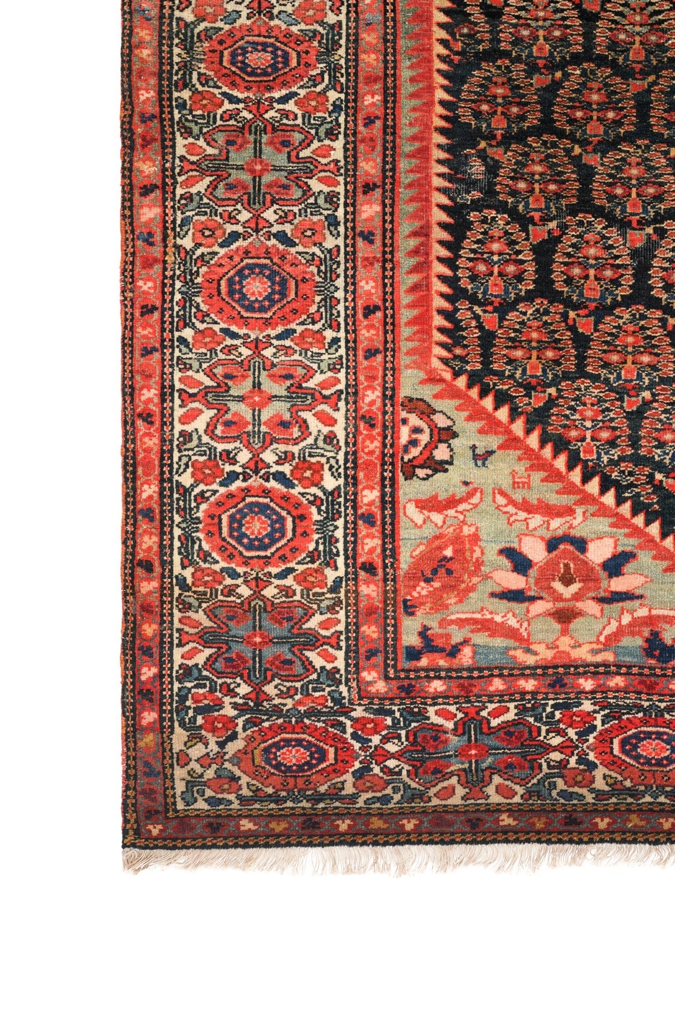Antique Sarouk Farahan Rug 6'1" x 4'2"